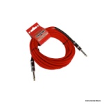 Strukture 18' red woven guitar cable