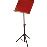 On-Stage SM7312W Music Stand w/ Wide Rosewood Bookplate