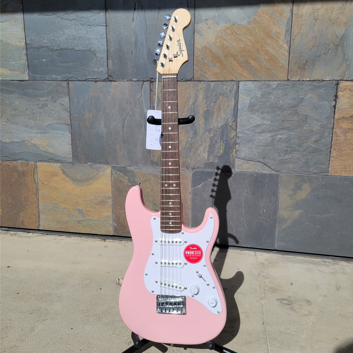 Squier Strat Mini Shell Pink