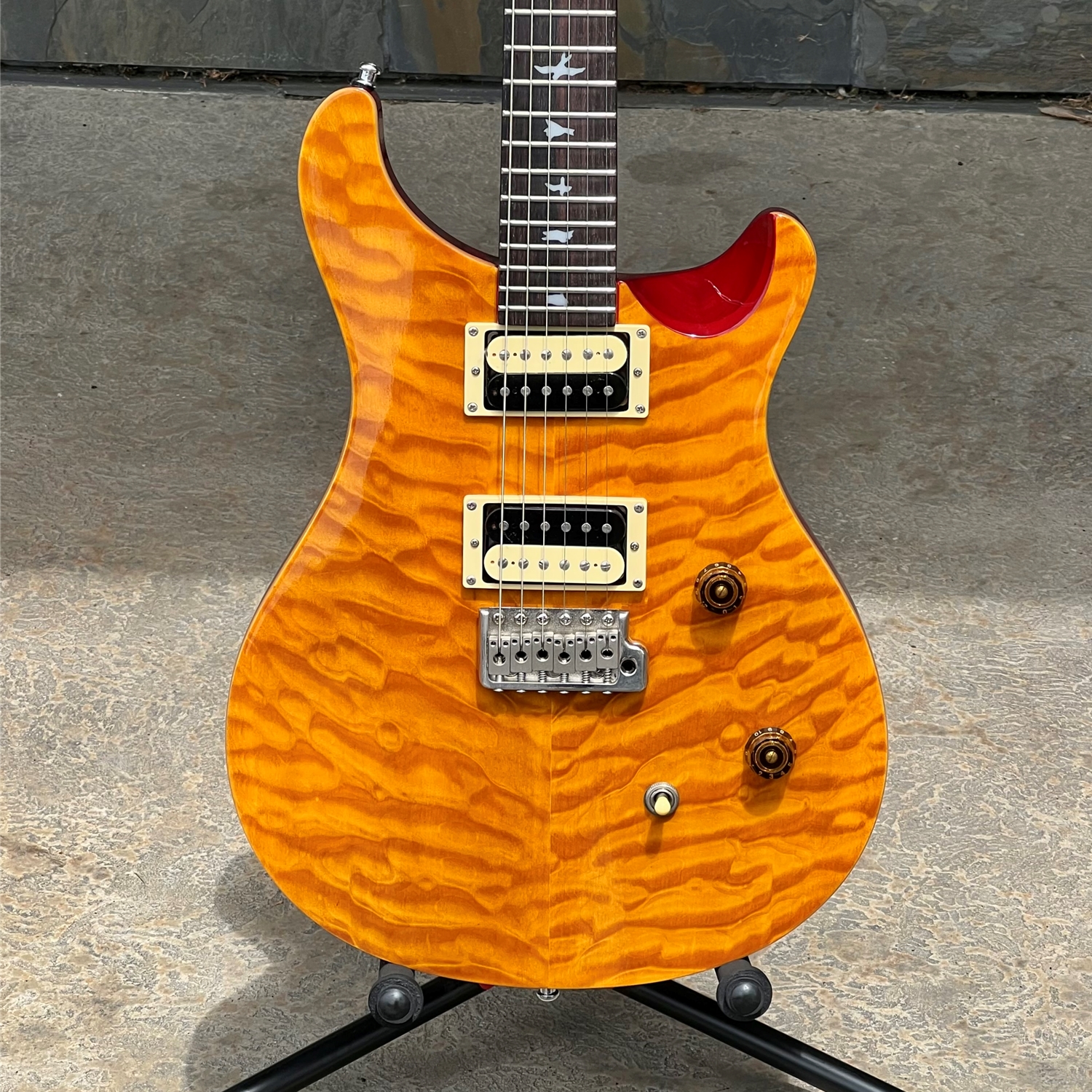 Used 25th Anniversary PRS SE Custom 24 Quilt Top Right Hand HH Floating Tremolo
