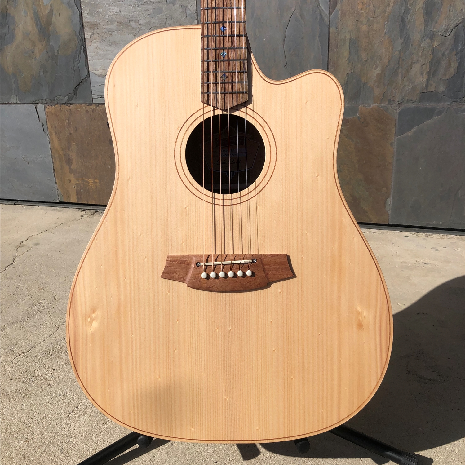 Cole Clark FL Dreadnought Bunya Face, Australian Blackwood Back & Sides Cutaway