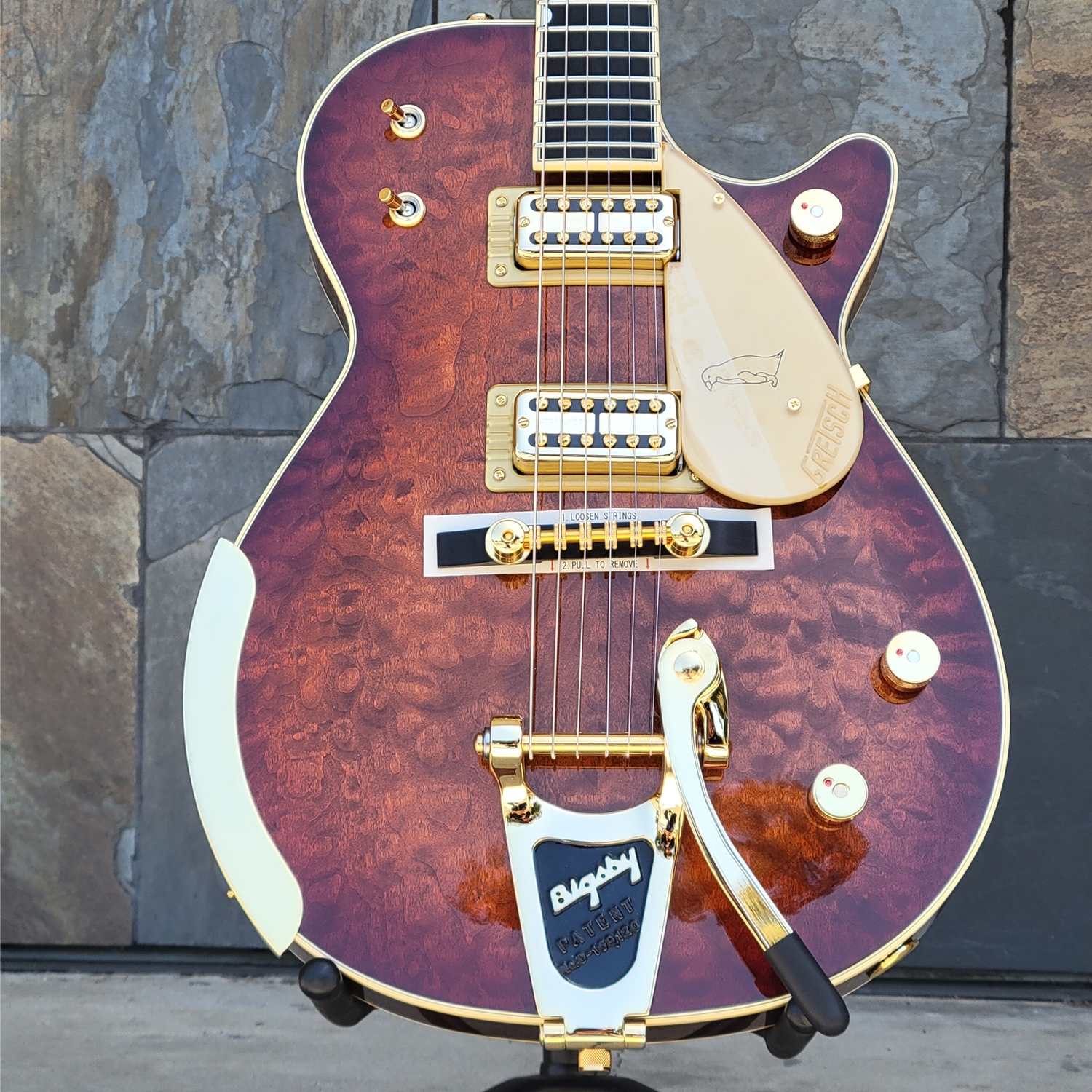 Gretsch G6134TGQM-59 LIMITED EDITION QUILT CLASSIC PENGUIN™ WITH BIGSBY®, EBONY FINGERBOARD, FORGE GLOW