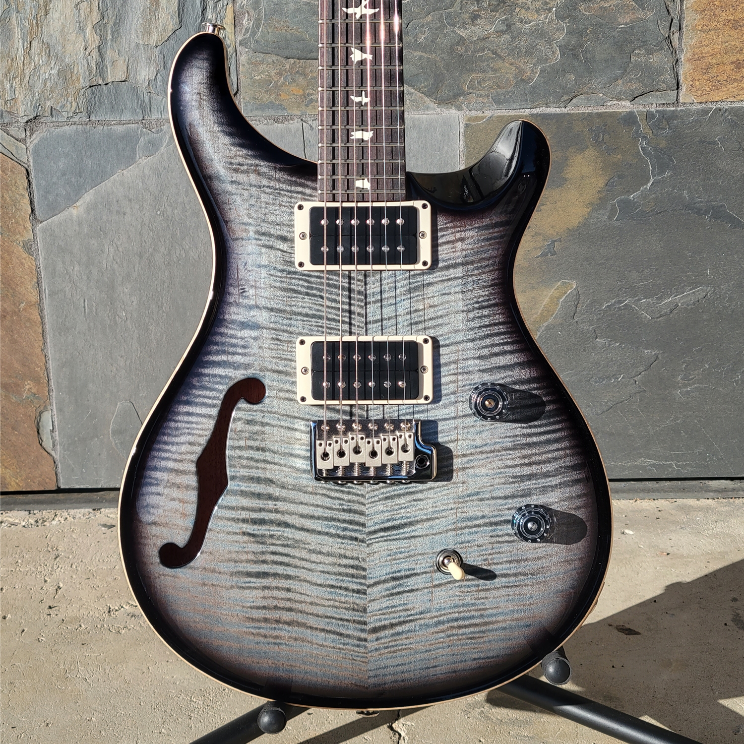 PRS CE24 SEMI-HOLLOW Faded Blue Smokeburst
