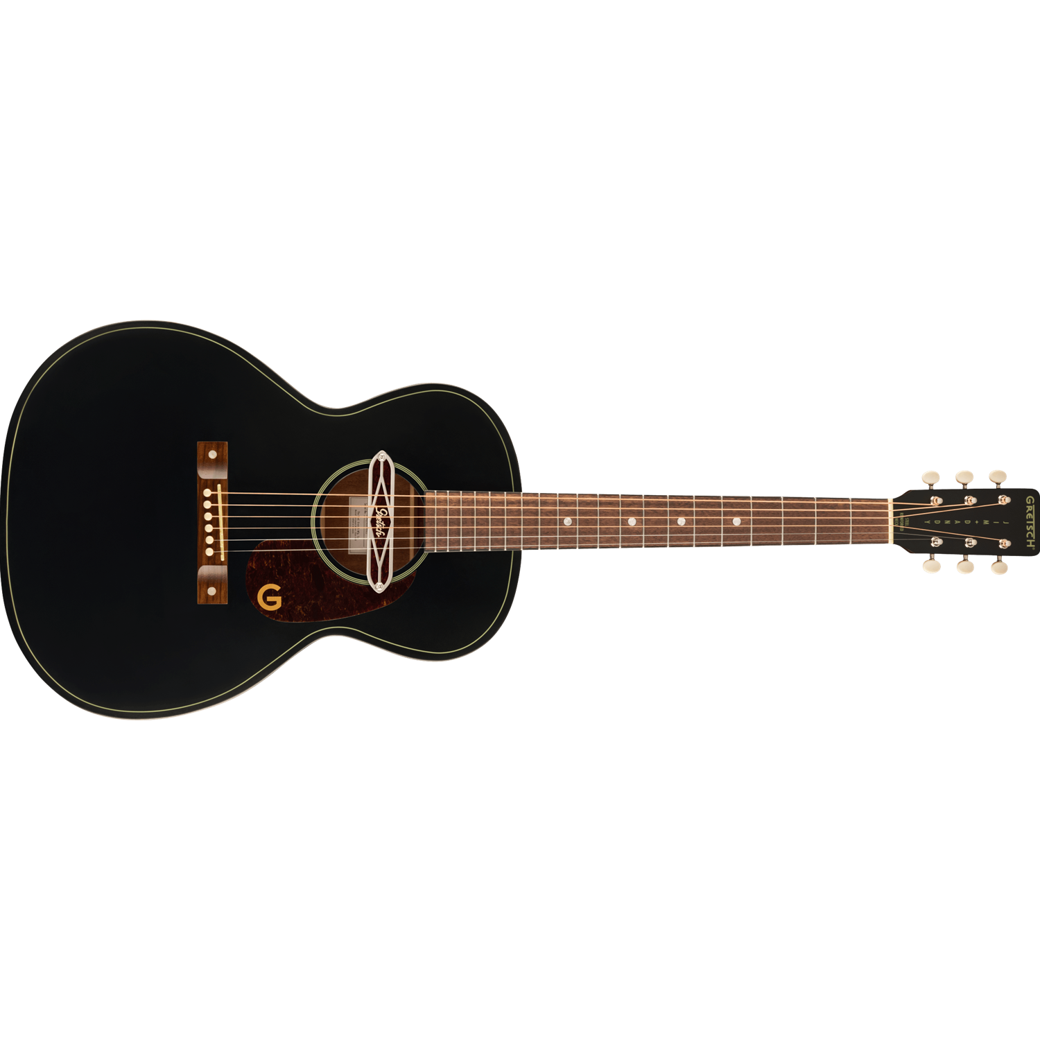 Gretsch Deltoluxe Concert Acoustic Guitar Black Top