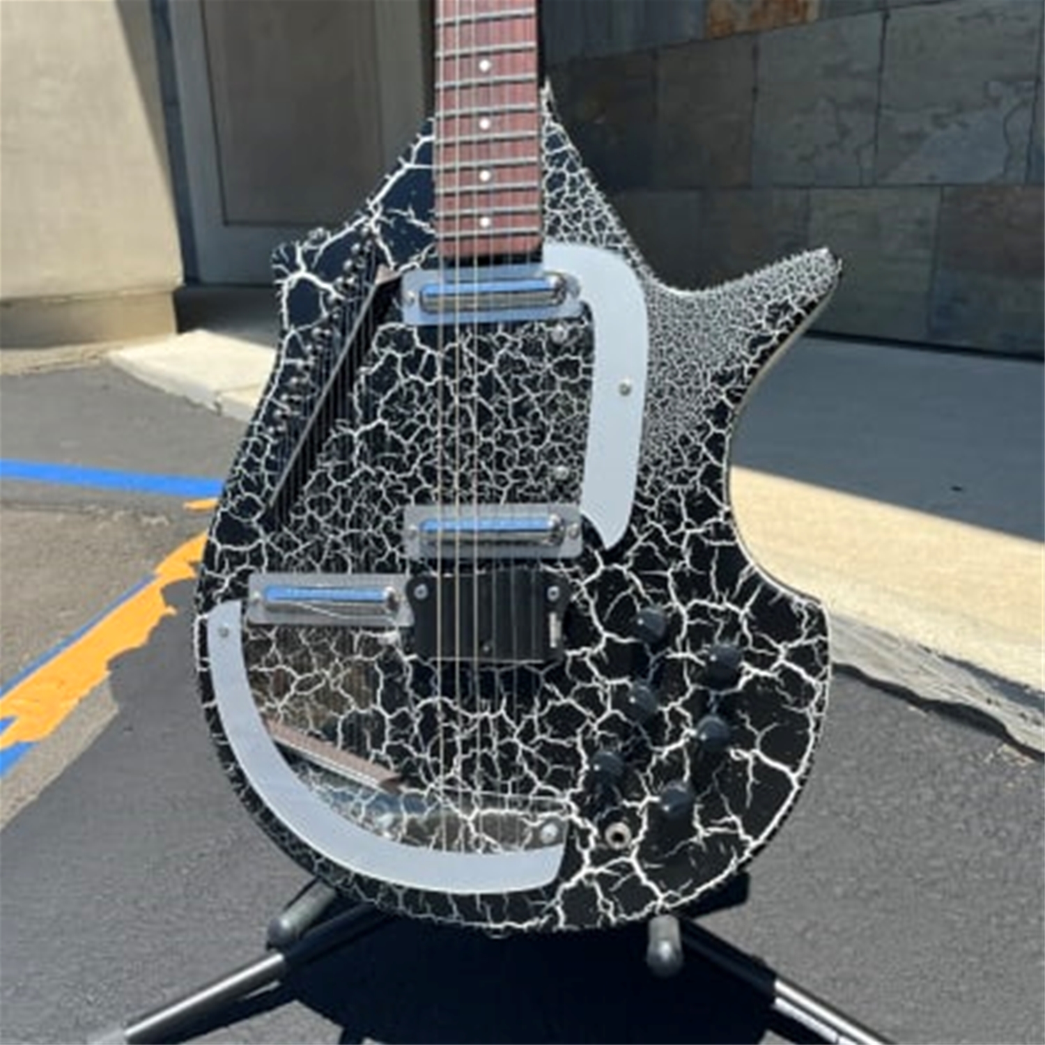 Danelectro Sitar Black Crackle