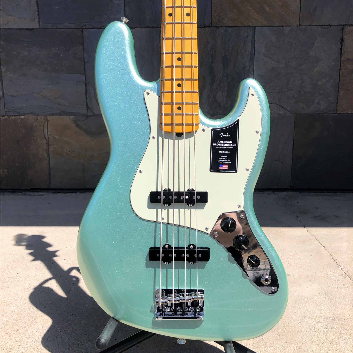 Fender American Pro II Jazz Bass Mystic Surf Green
