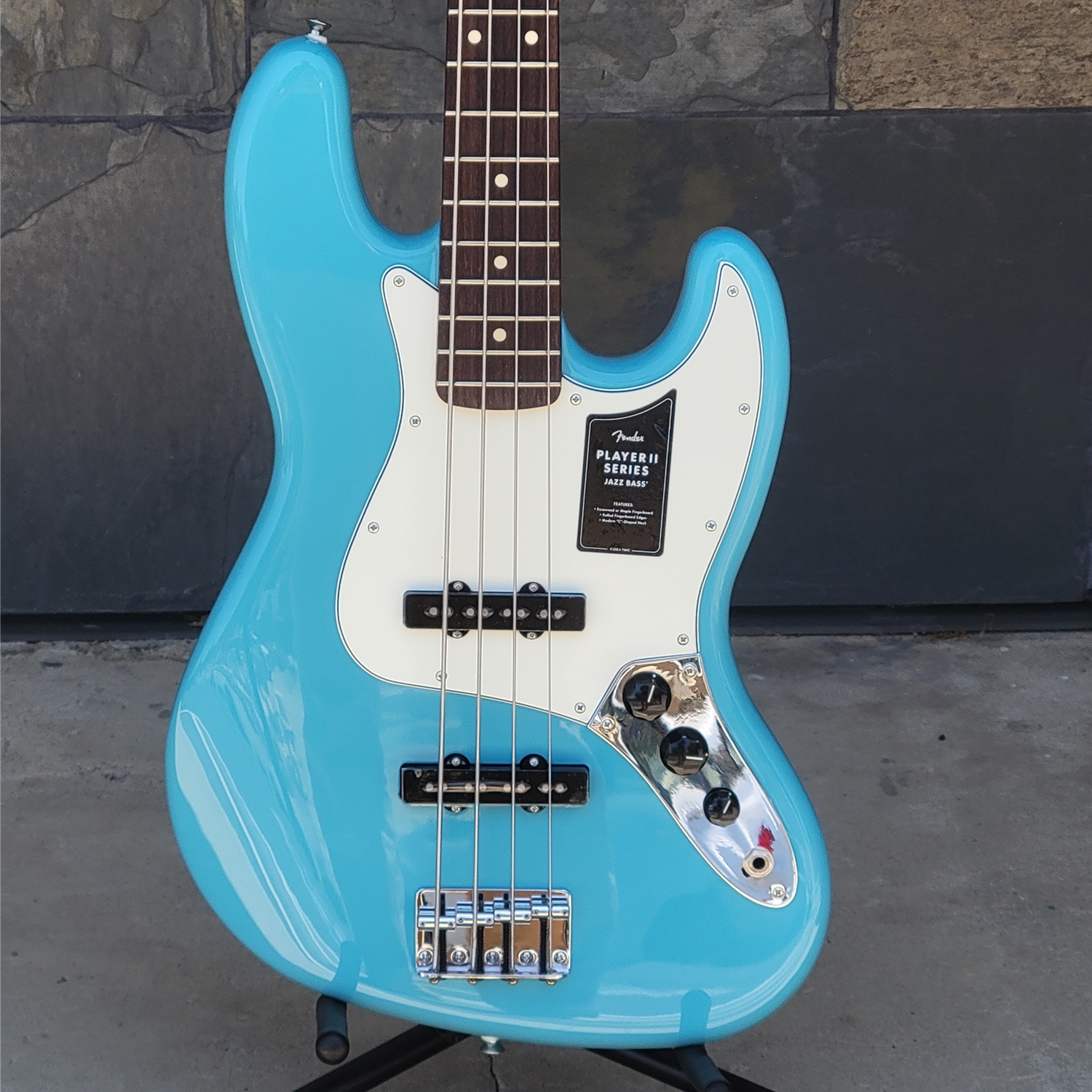 Fender Player II Jazz Bass®, Rosewood Fingerboard, Aquatone Blue