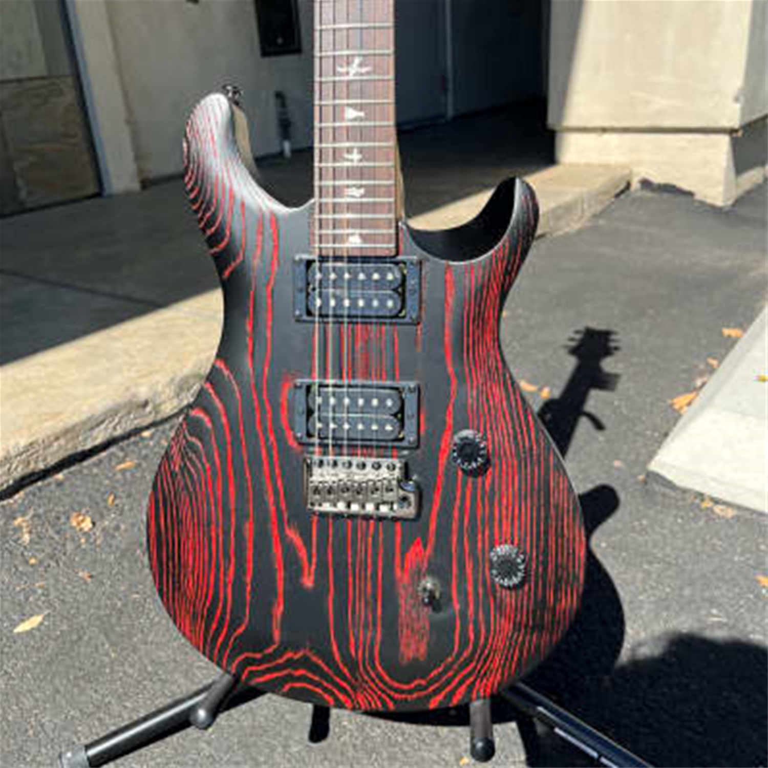 PRS SE Sandblasted CE 24 LTD Sandblasted Red