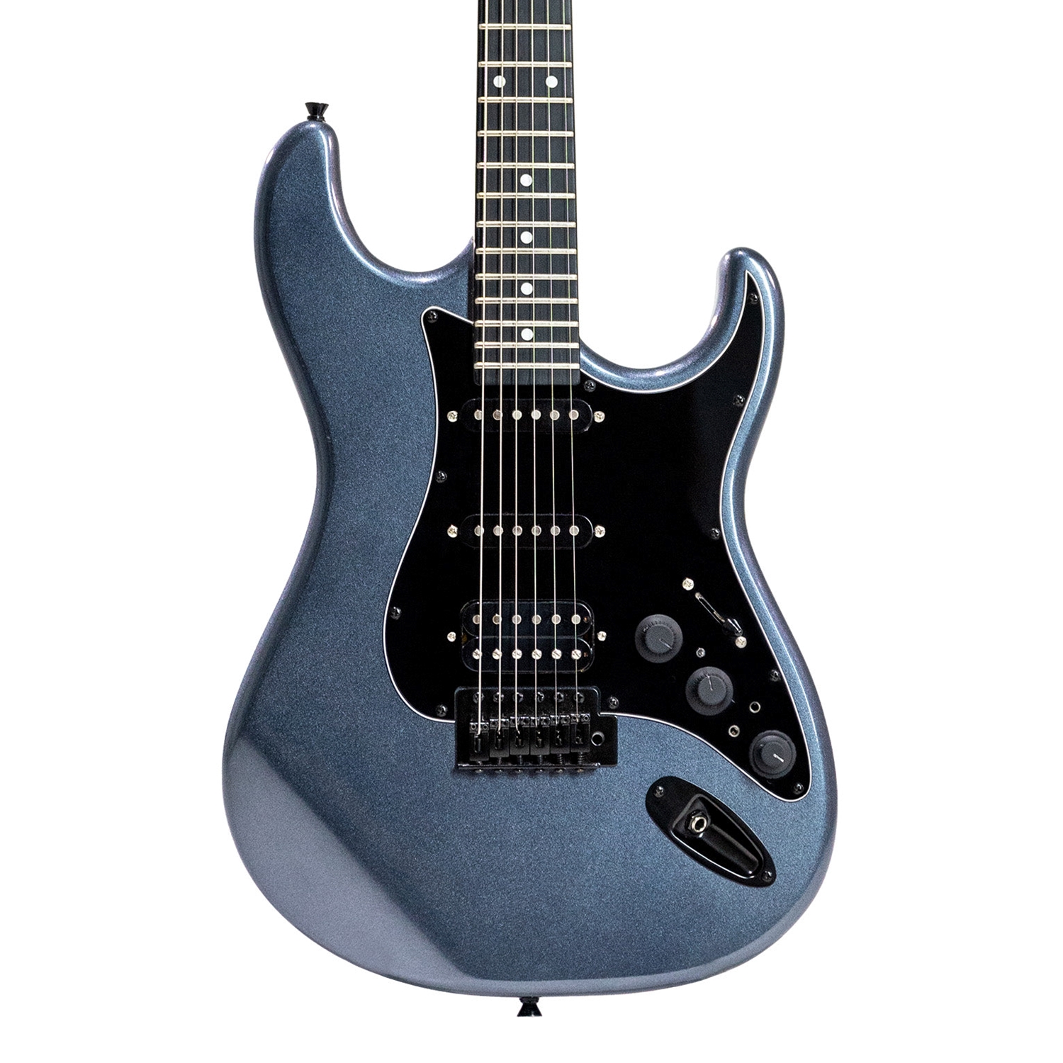 Tagima SIXMART MDSV-DF/BK Guitar HSS Pickups Built-In Effects Metallic Deep Silver