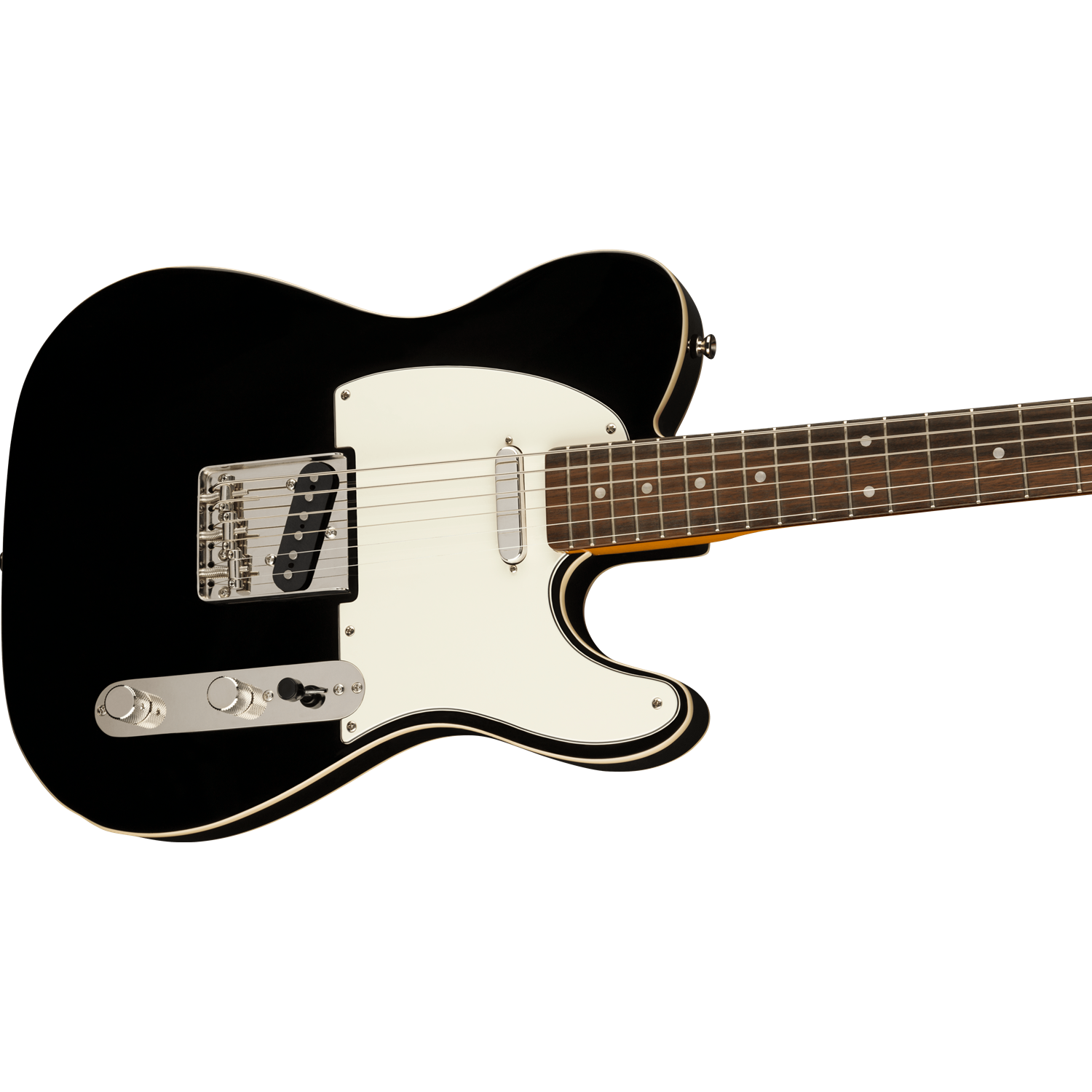 Squier Classic Vibe Baritone Custom Telecaster®Laurel Fingerboard, Parchment Pickguard, Black