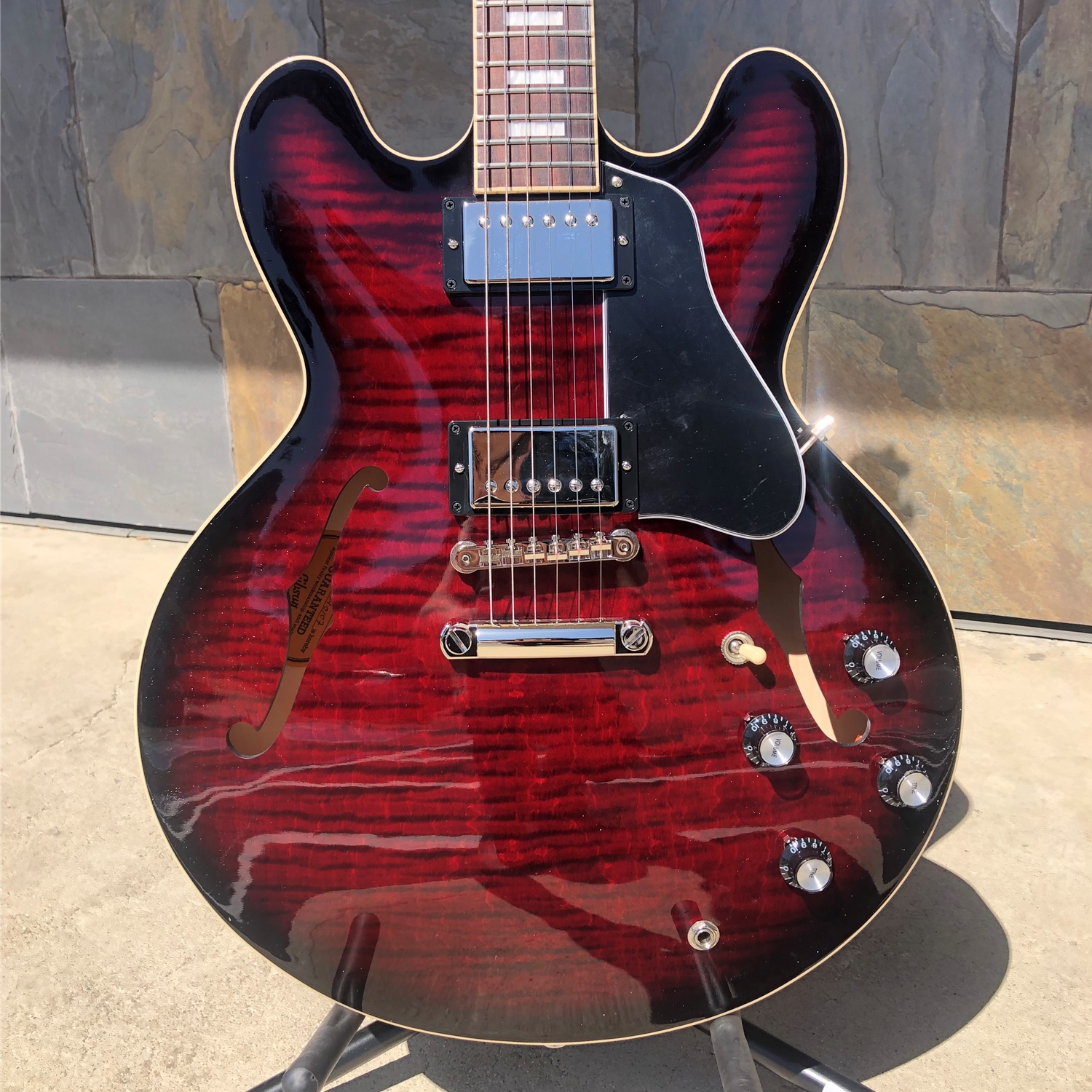 Gibson ES-335 Figured Blood Moon Burst