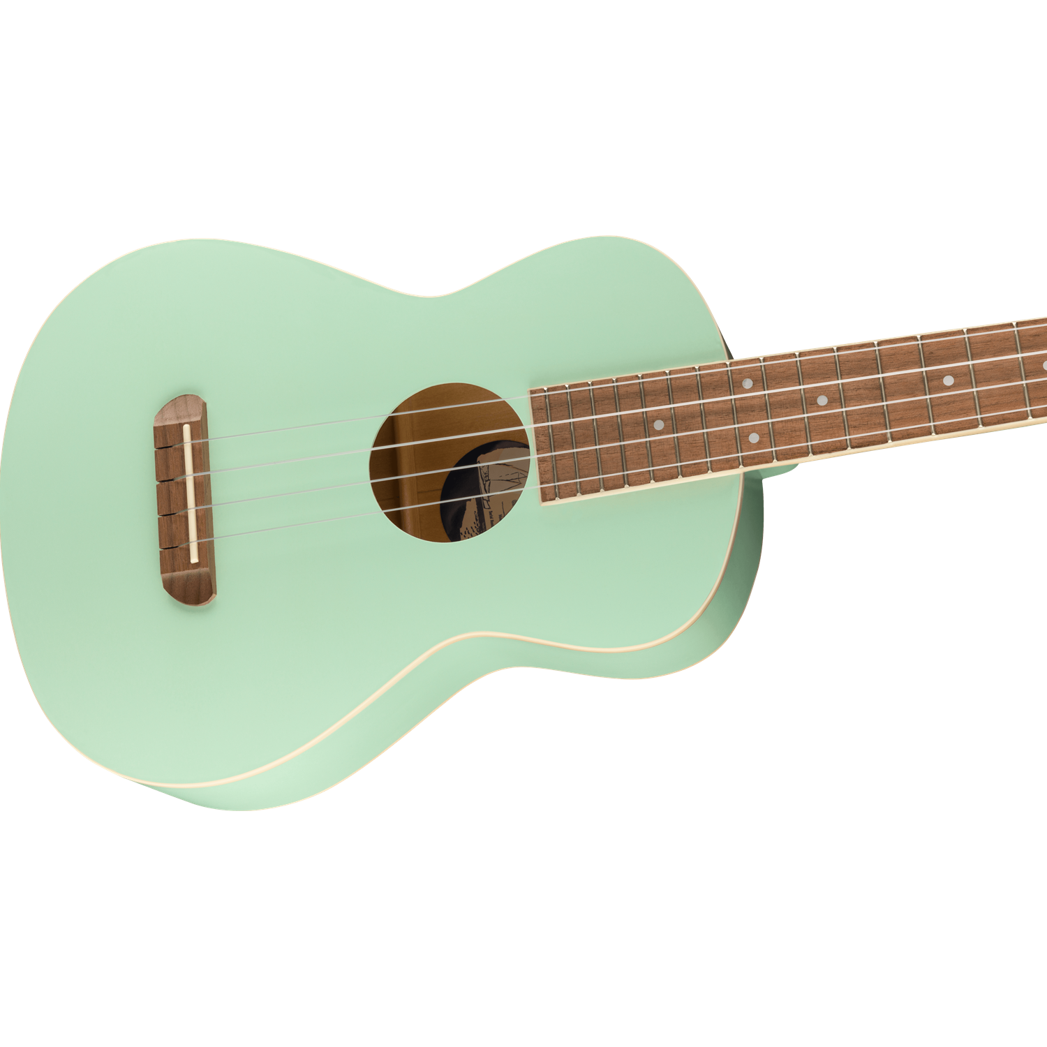 Fender Avalon Tenor Ukulele, Walnut Fingerboard, Surf Green