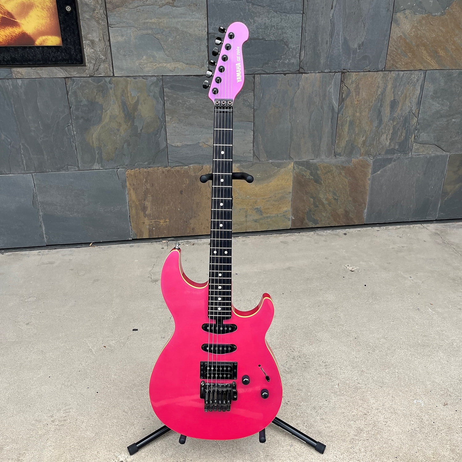 Instrumental Music - Used 1985 Yamaha SE700E Pink Electric Guitar