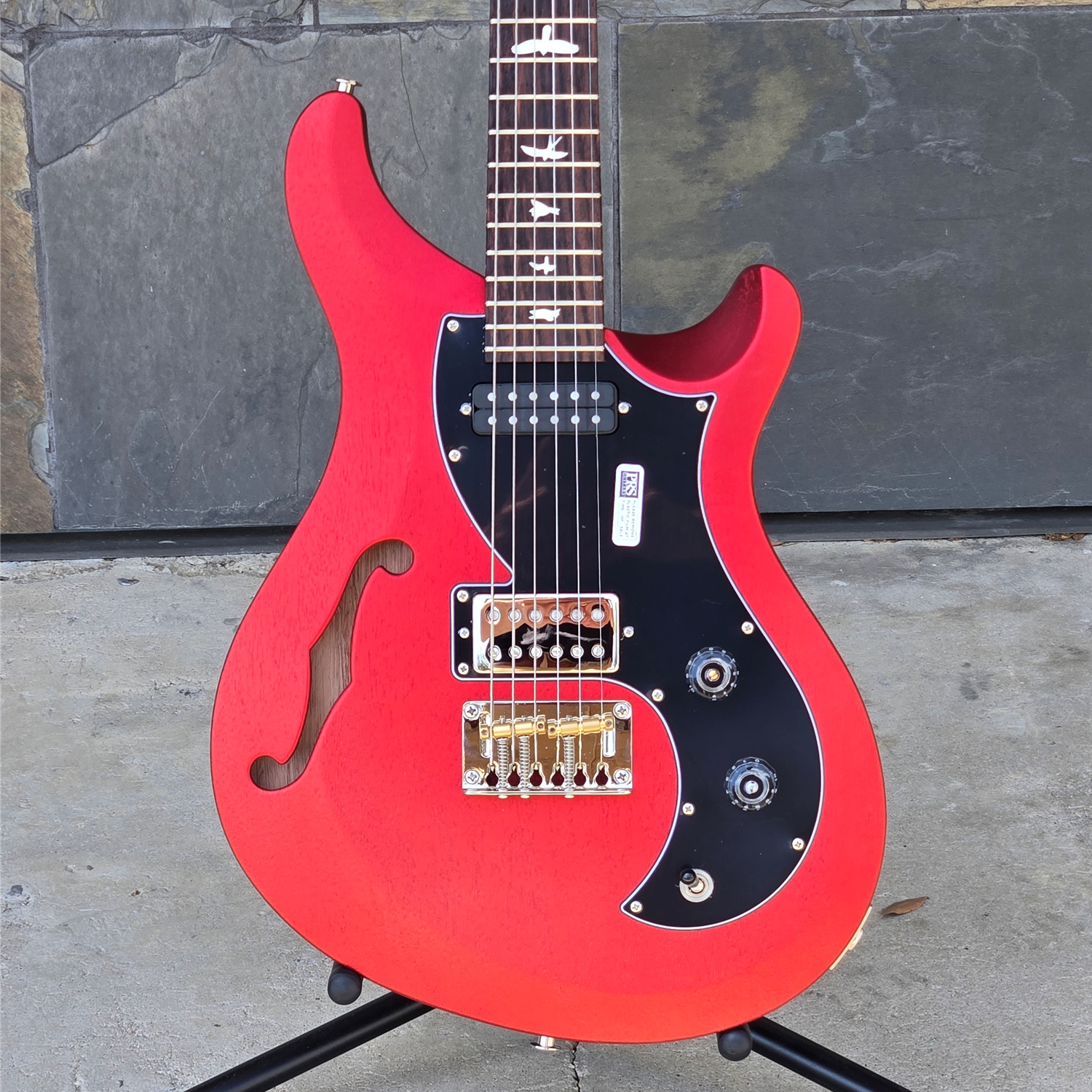 PRS Vela Semihollow Satin Red Apple Metallic