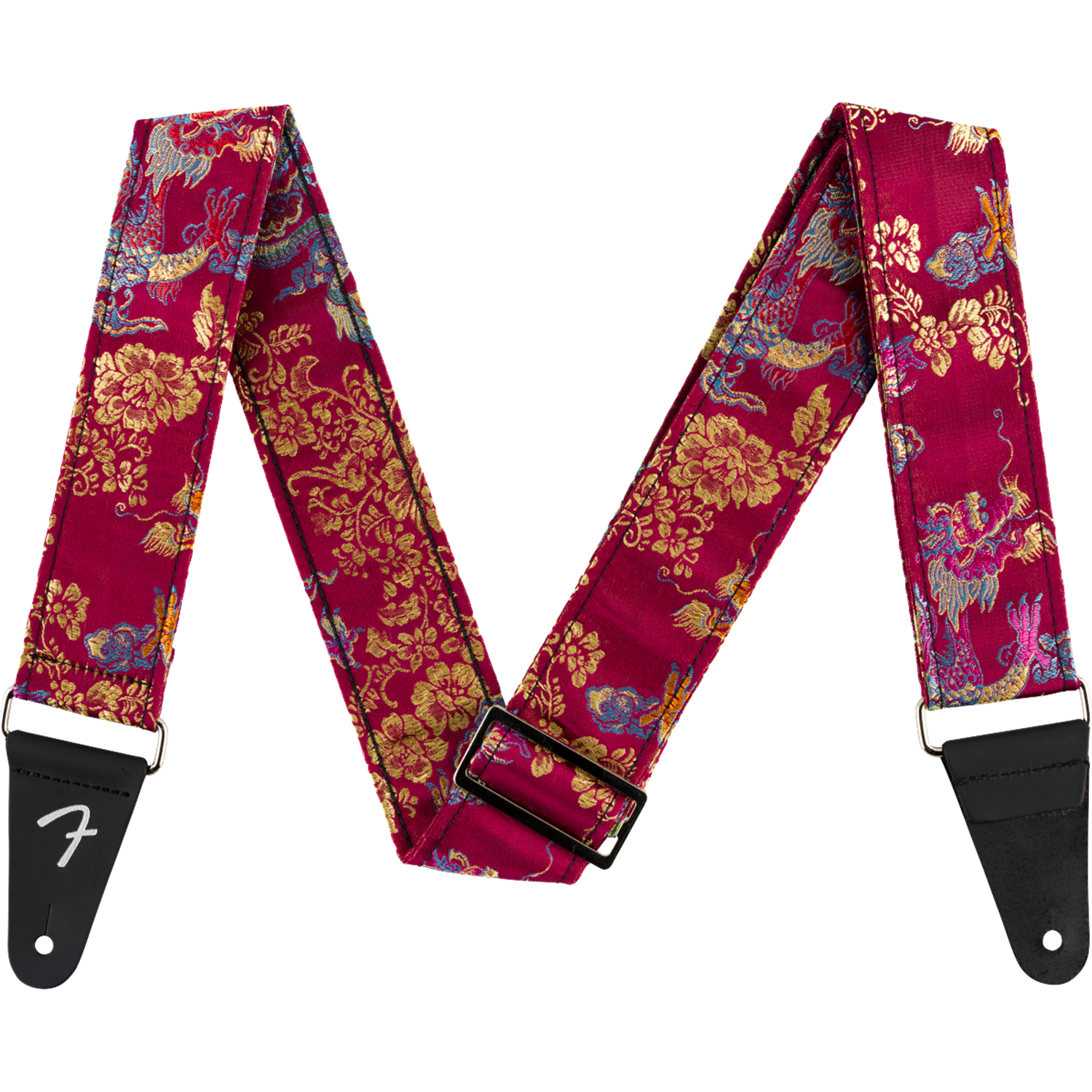 Fender Satin Dragon Strap, Wine