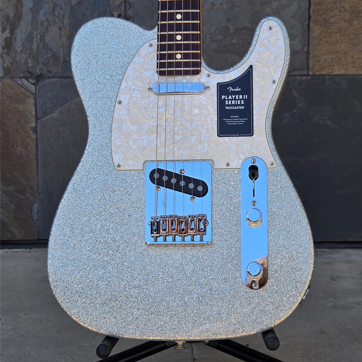 Fender 75th Anniversary Player II Telecaster®, Rosewood Fingerboard, Diamond Dust Sparkle