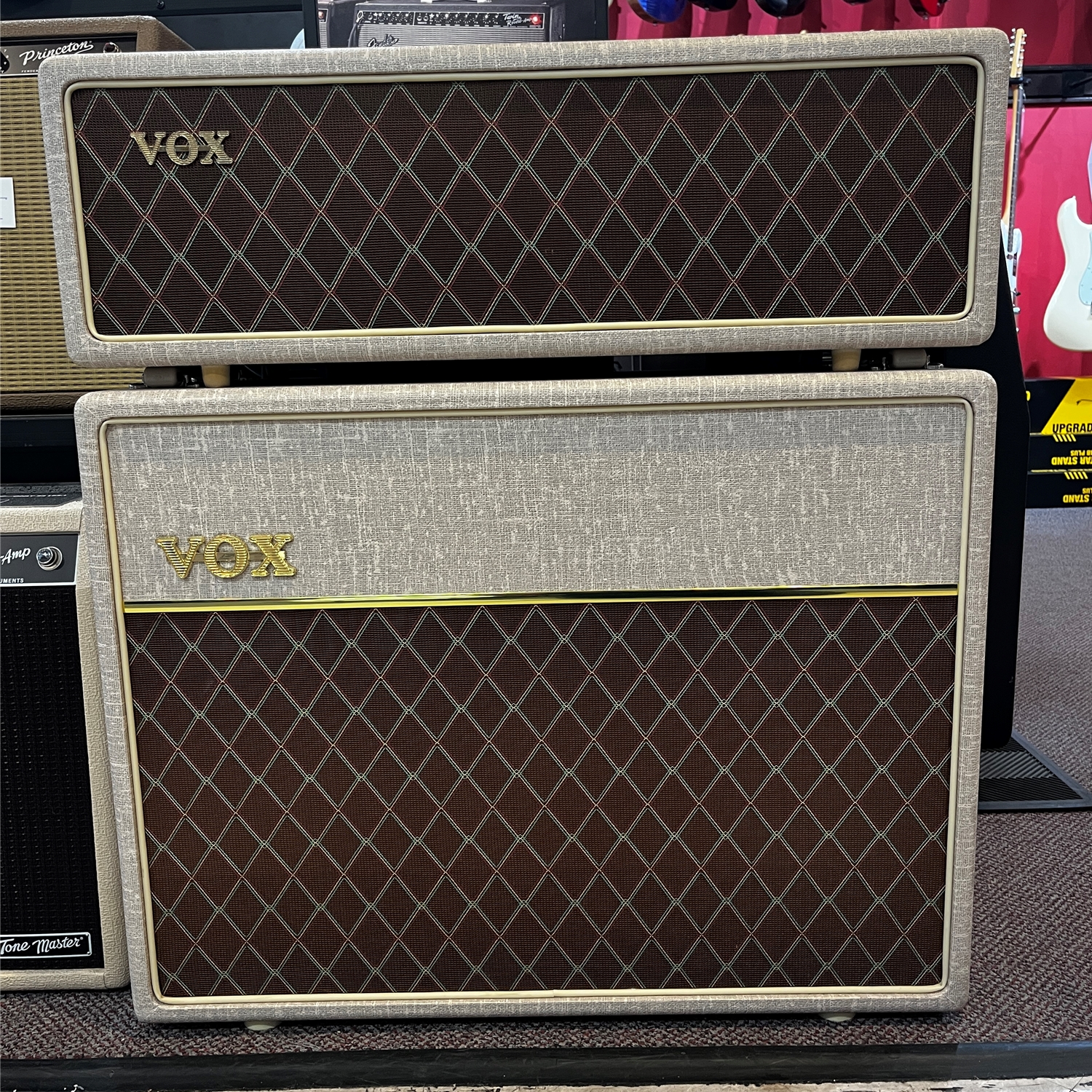 Used Vox Handwired AC30HWH with Matching 2x12 Cab Fawn