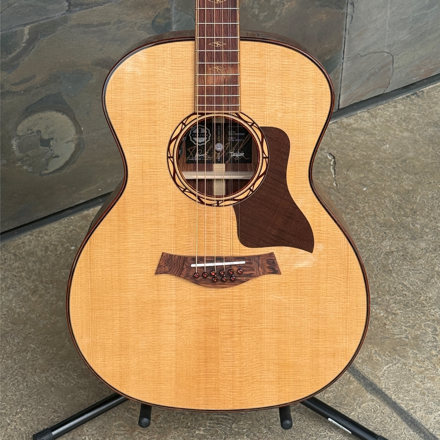 Taylor Custom C14e B6011 9 String Grand Auditorium, Torrefied Sitka Spruce/Honduran Rosewood