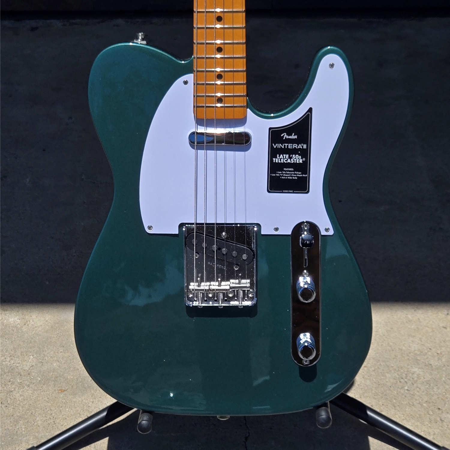 Fender Vintera® III Late '50s Telecaster®, Maple Fingerboard, Sherwood Green Metallic