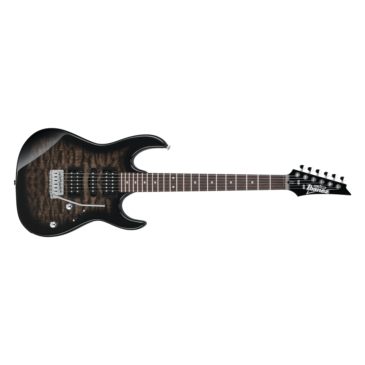Ibanez GRX70QA  Transparent Black Sunburst