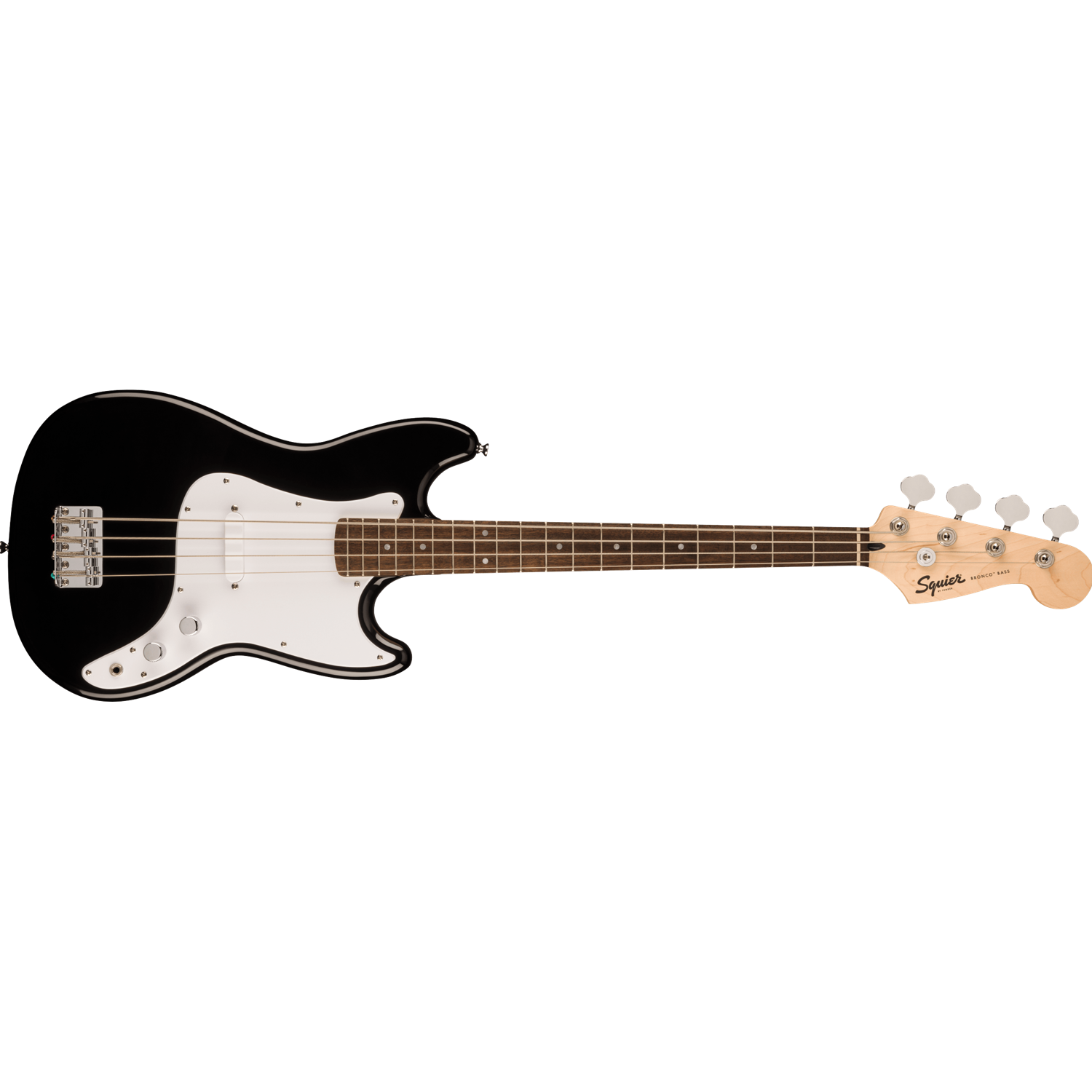 Squier Sonic® Bronco™ Bass, Laurel Fingerboard, White Pickguard, Black