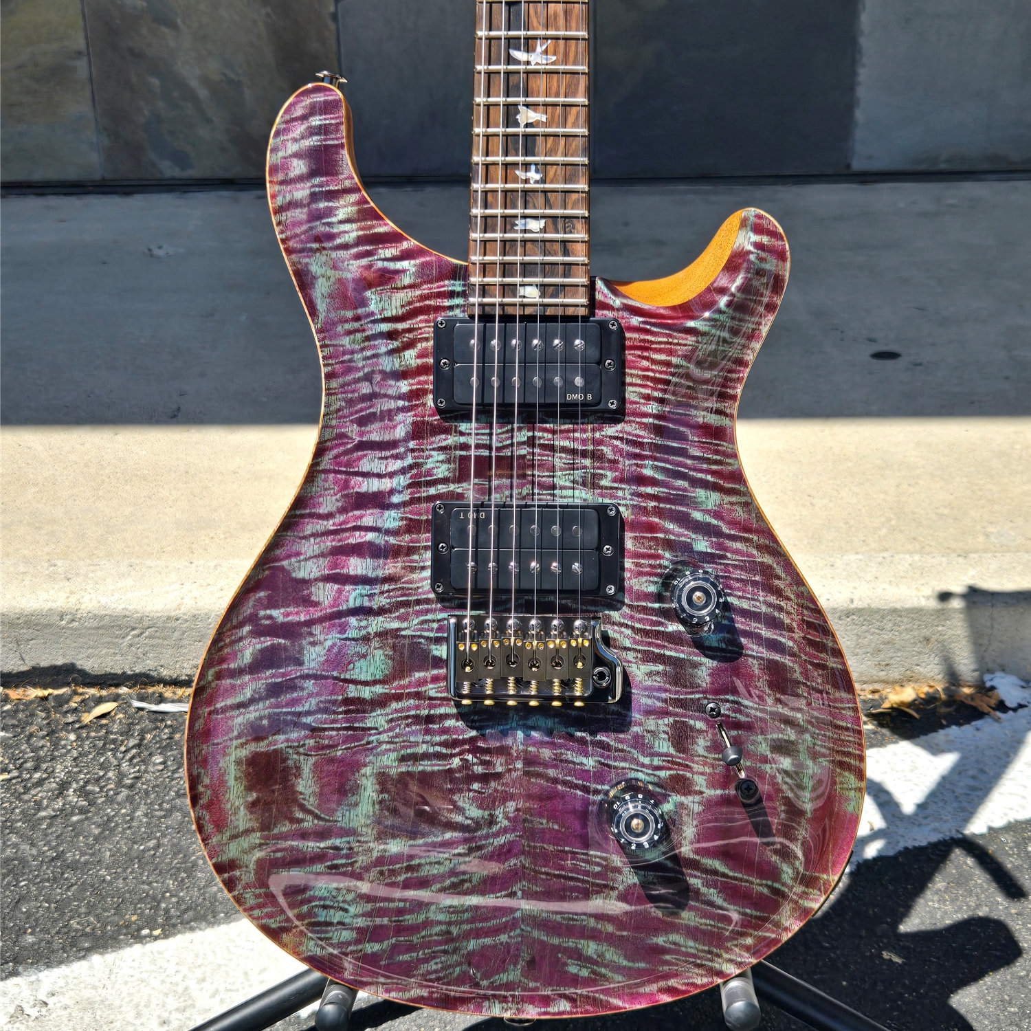 PRS Custom  24 LTD Flame Mango Select Top Violet