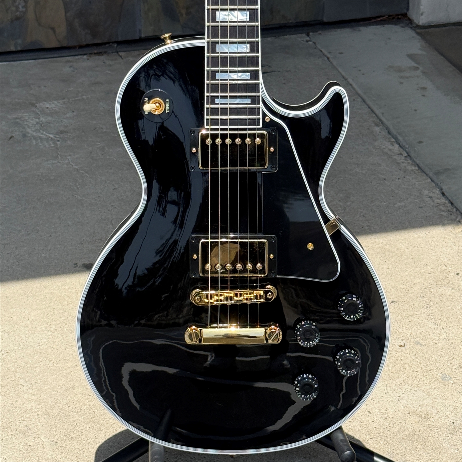 Gibson Custom Shop Les Paul Custom Long Scale, Ebony