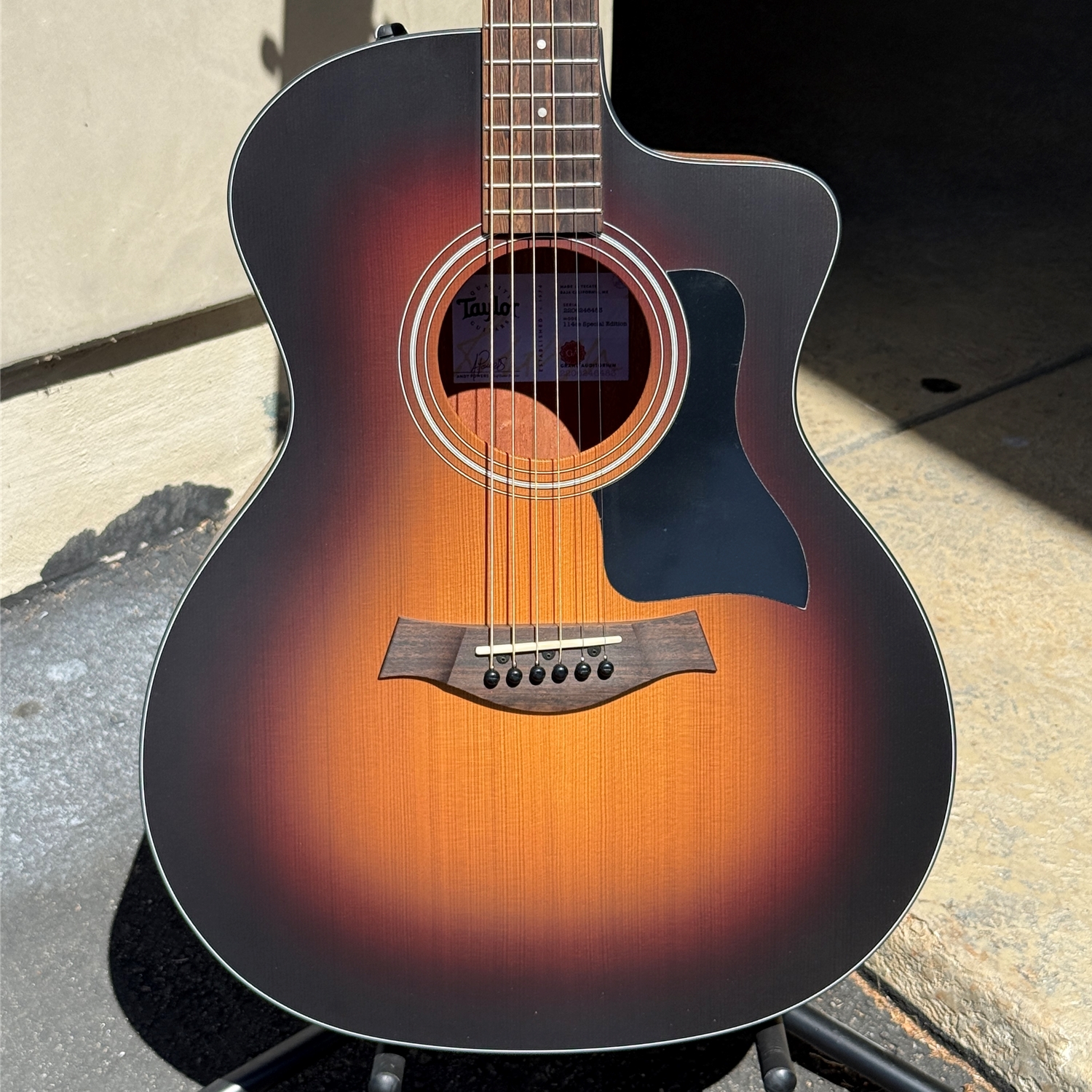TAylor 114ce Special Edition Dark Tobacco SEB Top
