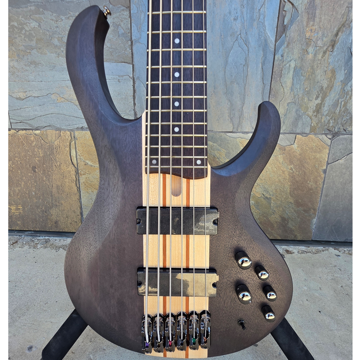 Ibanez BTB606 Transparent Gray Flat 6 String Bass