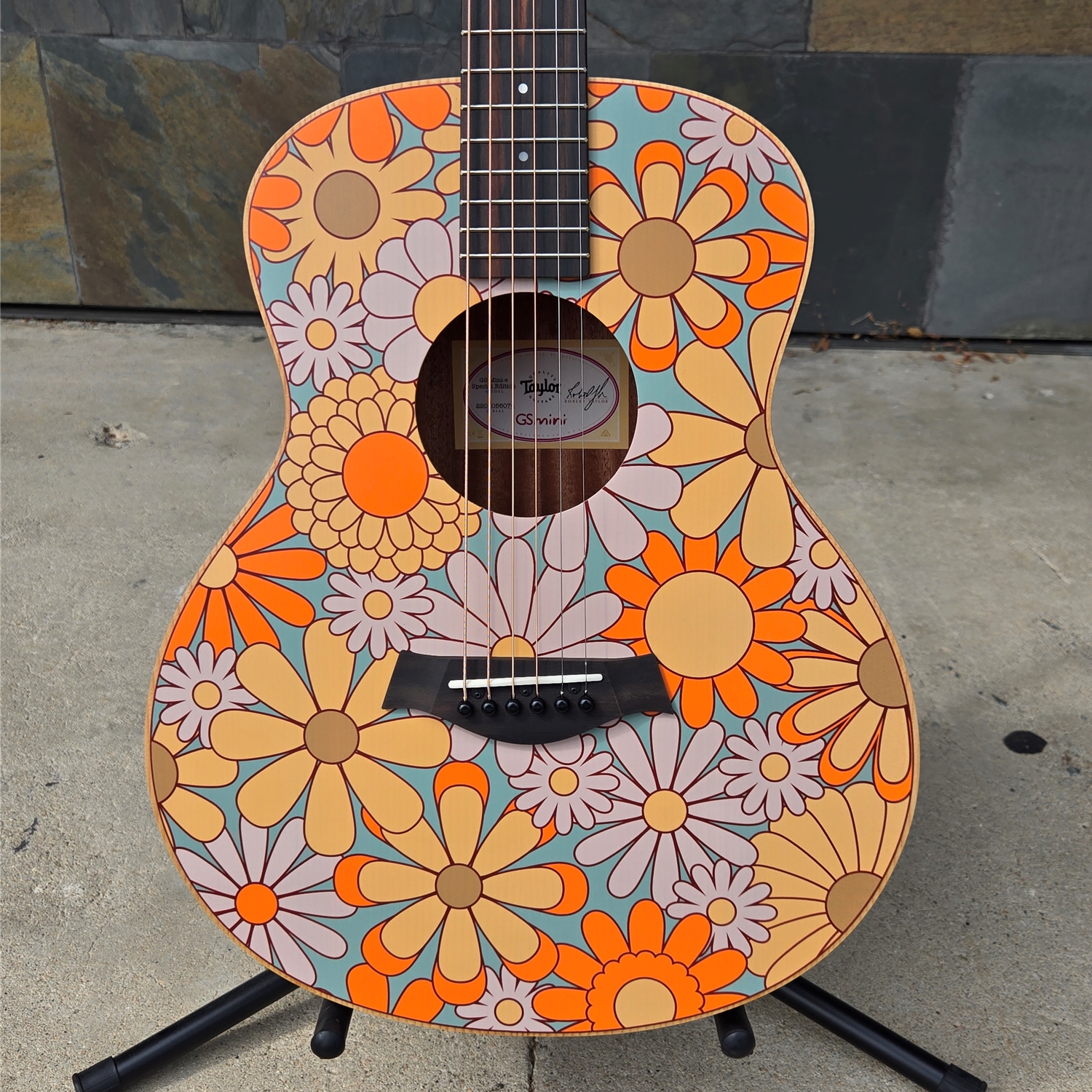 Taylor GS Mini-e Special Edition, Floral Blue