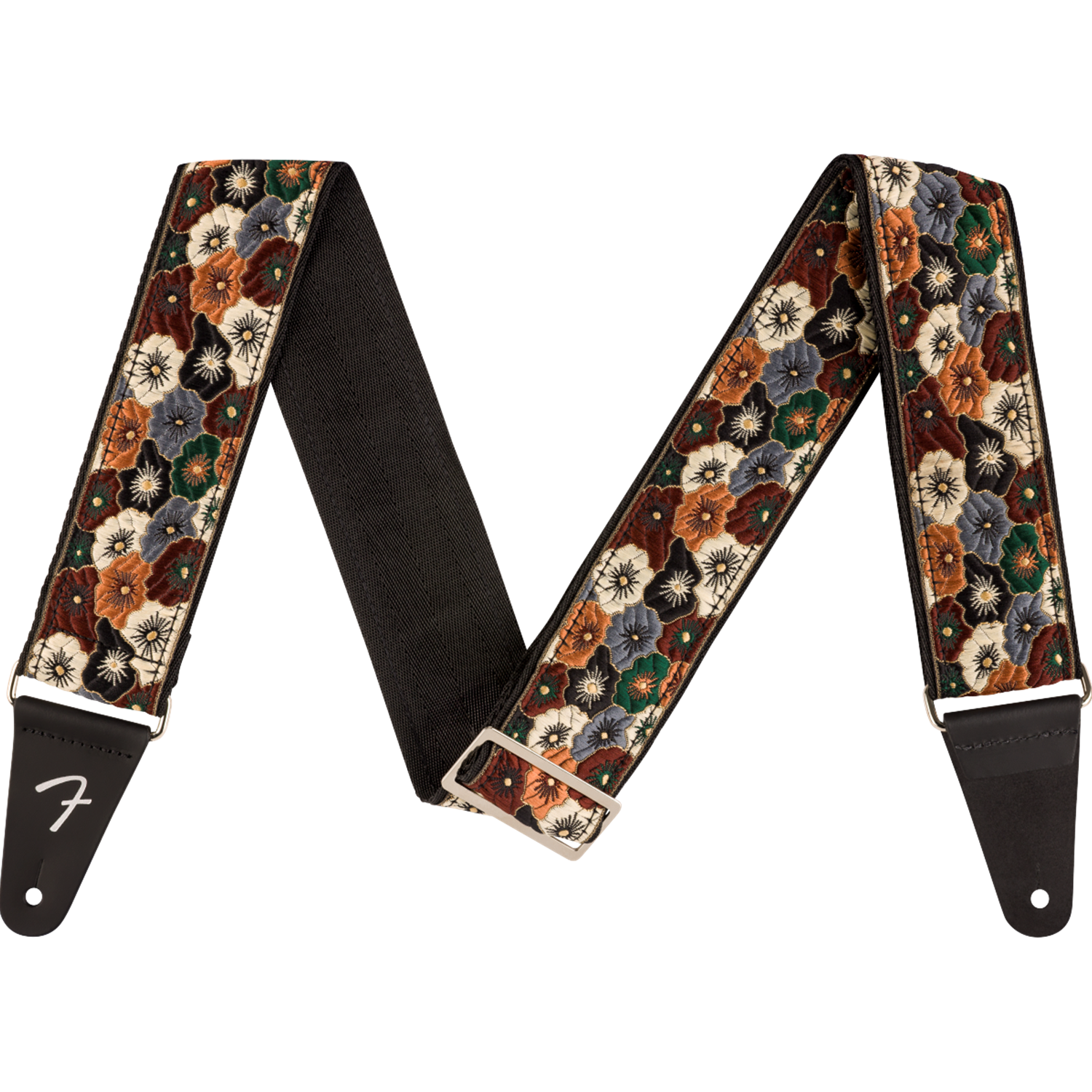 Fender Wild Bloom Strap, Brown, 2"