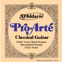 D'Addario EJ44 Pro-Arte Nylon Classical Guitar Strings, Extra Hard Tension