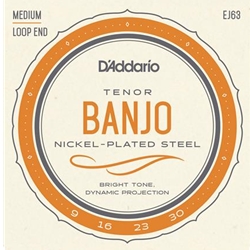 D'Addario Nickel Plated Tenor Banjo Strings