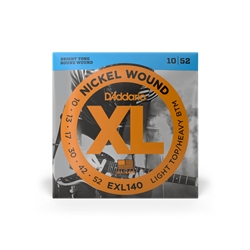 D'Addario EXL140 Nickel Wound Electric Guitar Strings, Light Top/Heavy Bottom, 10-52