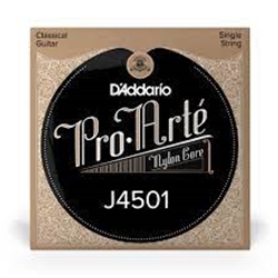 D'Addario J4501 Pro-Arte Nylon Classical Guitar Single String, Normal Tension, First String