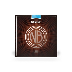 D'Addario NB1253 Nickel Bronze Acoustic Guitar Strings, Light, 12-53