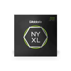 D'Addario NYXL45105 Nickel Wound Bass Guitar Strings, Light Top / Med Bottom, 45-105, Long Scale