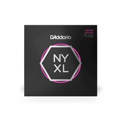 D'Addario NYXL45130 Nickel Wound Bass Guitar Strings, 5-string Regular Light, 45-130, Long Scale