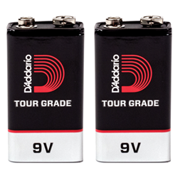 D'addario 9v Tour Grade Batteries - 2 Pack