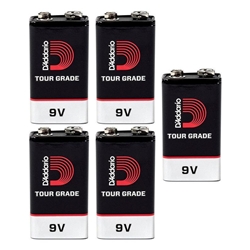 D'addario 9v Tour Grade Batteries - 5 Pack