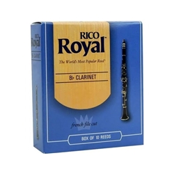 Rico by D'Addario Bb Clarinet Reeds, Strength 2.5, 3-pack