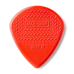 Dunlop Nylon Maxgrip Jazz III Pick, 6 Pack