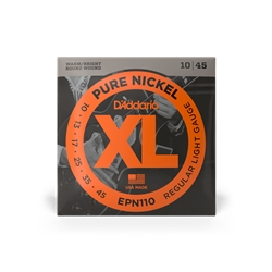 D'Addario EPN110 Pure Nickel Electric Guitar Regular Light Strings