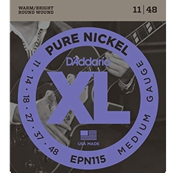 D'Addario EPN115 Pure Nickel Electric Guitar Blues/Jazz Electric Guitar Strings