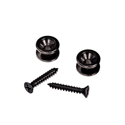 D'Addario Solid Brass End Pins, Black (Pair)