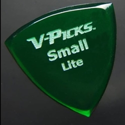 V-Picks Small Pointed Lite Emerald Green Guitar Pick, Single