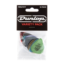 Dunlop Picks Medium/Heavy Variety Pack, 12 Pack