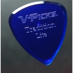 V-Picks Tradition Lite Blue Guitar Pick, Single