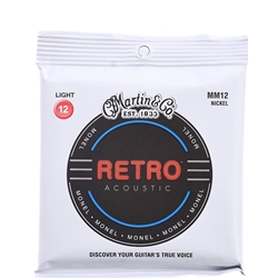 Martin MM12 Retro Acoustic Guitar Strings 0.012 - 0.054 Light