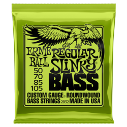 Ernie Ball Regular Slinky Nickel Wound Bass Strings, 50-105